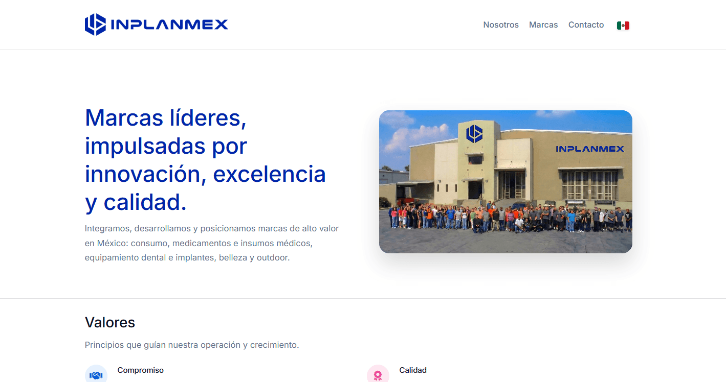 Diseño Web de inplanmex.mx